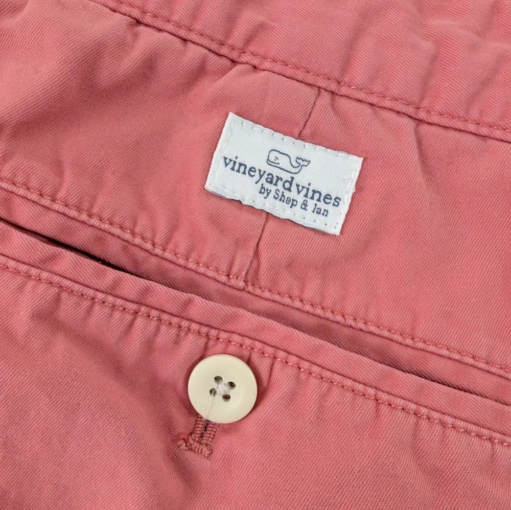 Men's Vineyard Vines Coral Shorts - Picture 7 of 7
